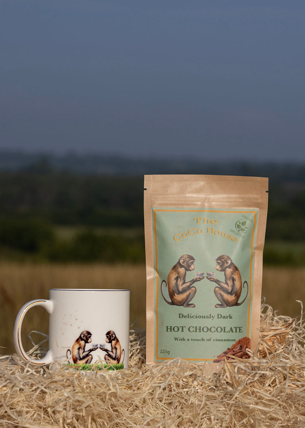 Two Monkeys - Fine bone china mug