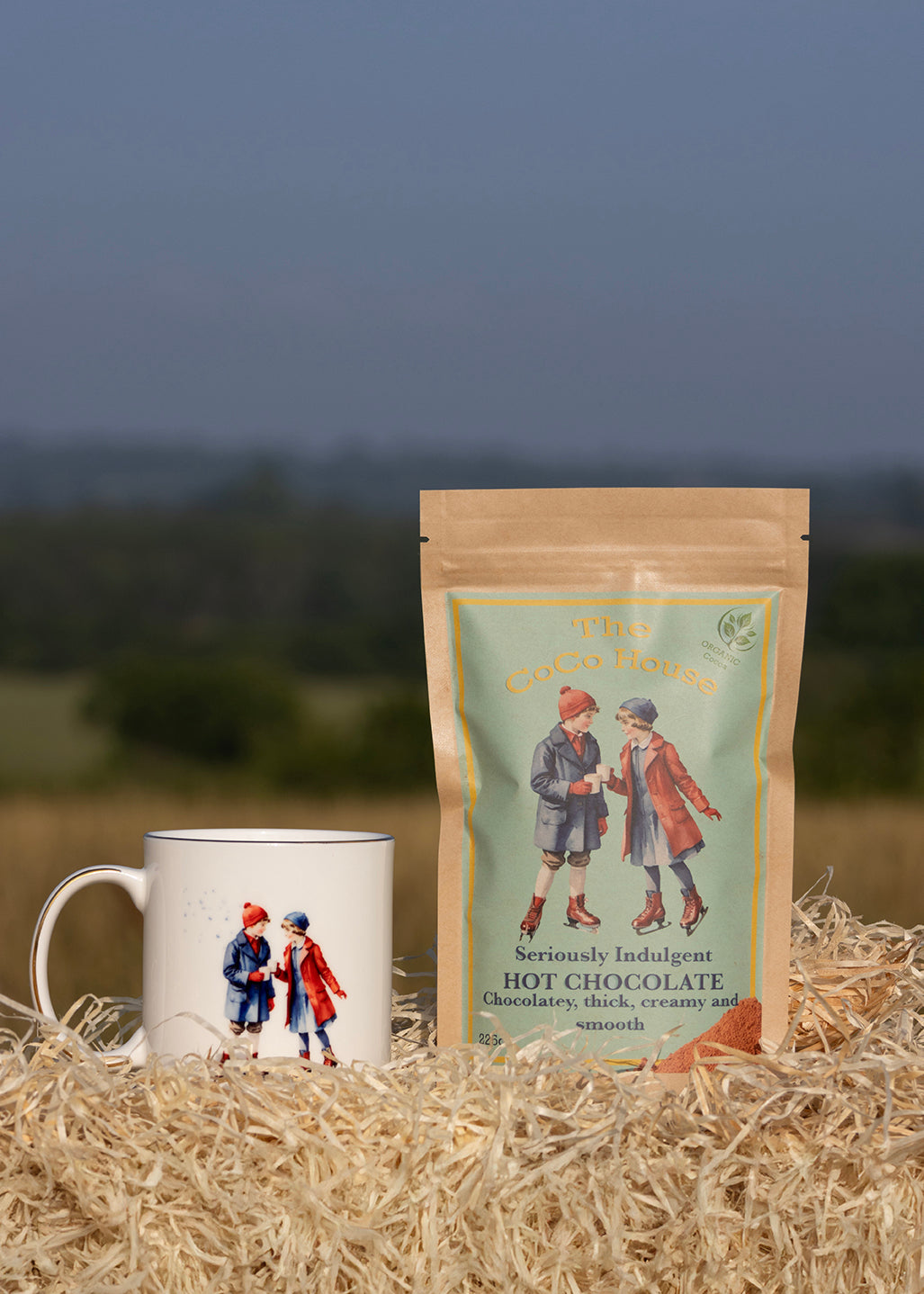 Two Ice Skaters - Fine bone china mug
