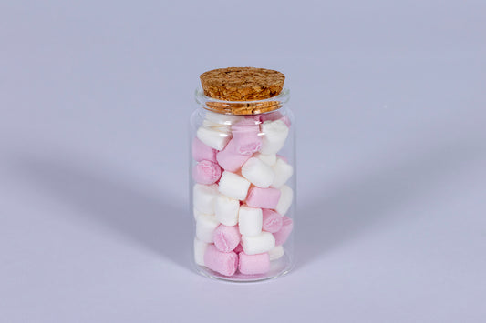 A Cute Glass Jar of Mini Marshmallows