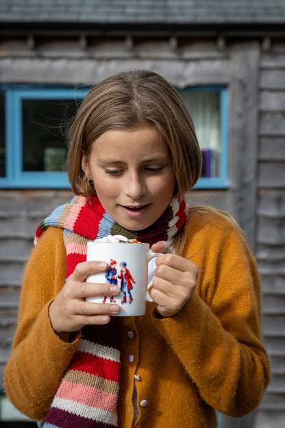 Two Ice Skaters - Fine bone china mug