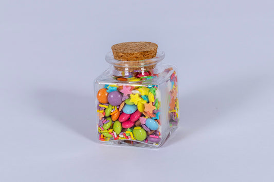 A Wicked Jar of Chocolate Beans and Sprinkles