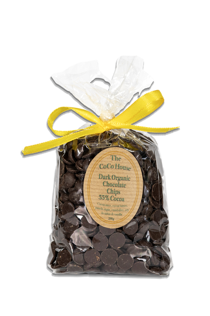 Organic Chocolate Chips 55% cocoa.
