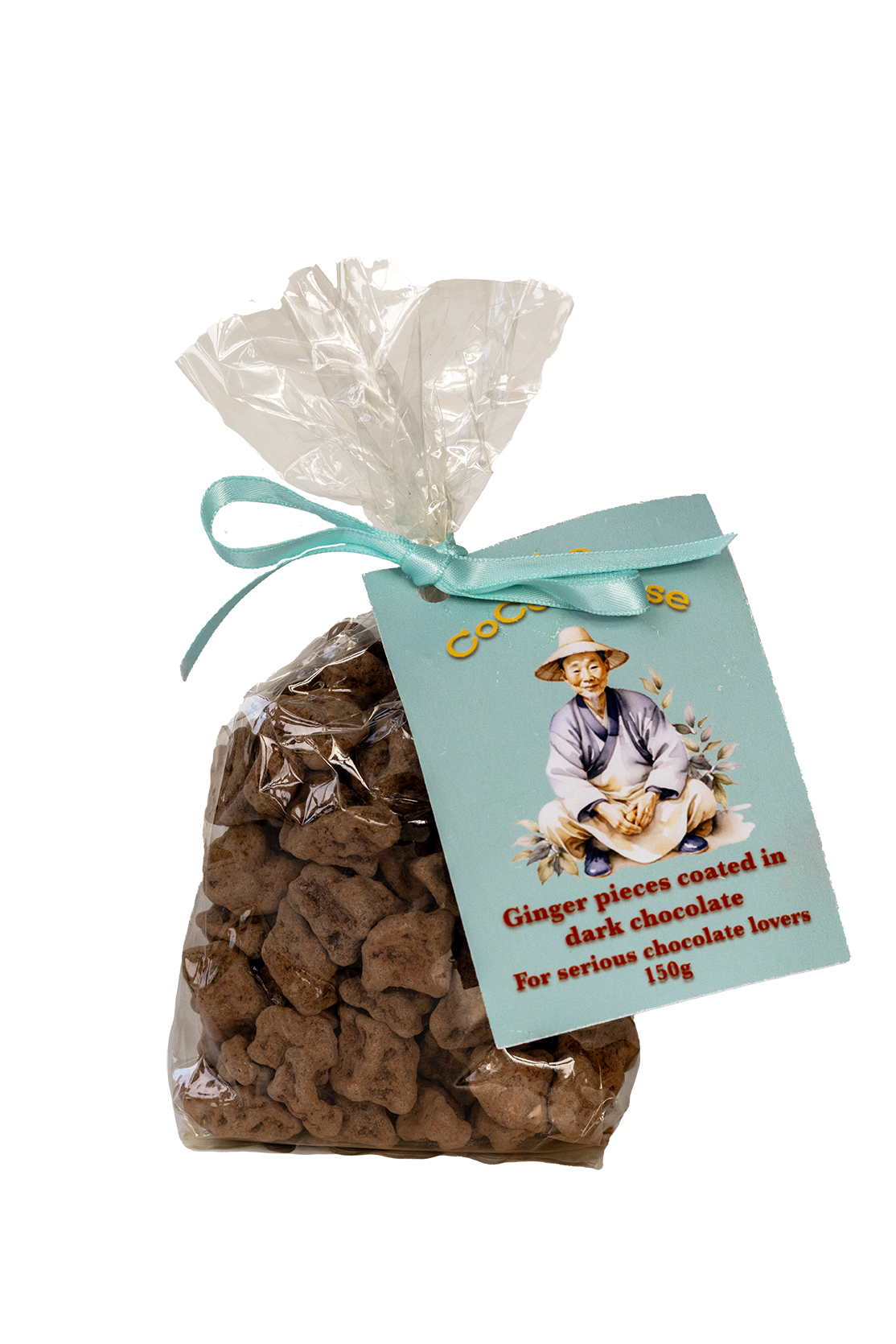 Ginger coated in chocolate