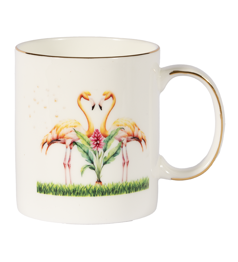 Flamingo - Fine bone china mug
