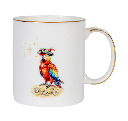 Pirates Parrot . Fine bone china