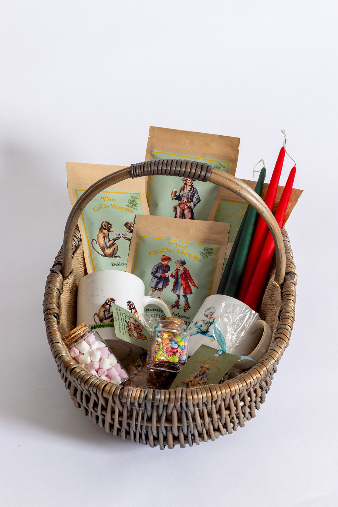 CoCo House Hot Chocolate Hamper/Trug - Large